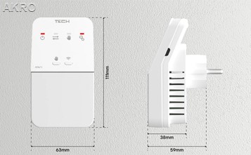 TECH moduł MW-1 styk beznap. bezprzewodowy